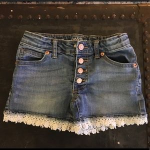 Girls jean shorts
